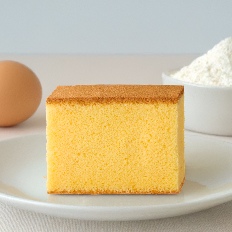 新鮮卵を40％使用　国産小麦のカステラ